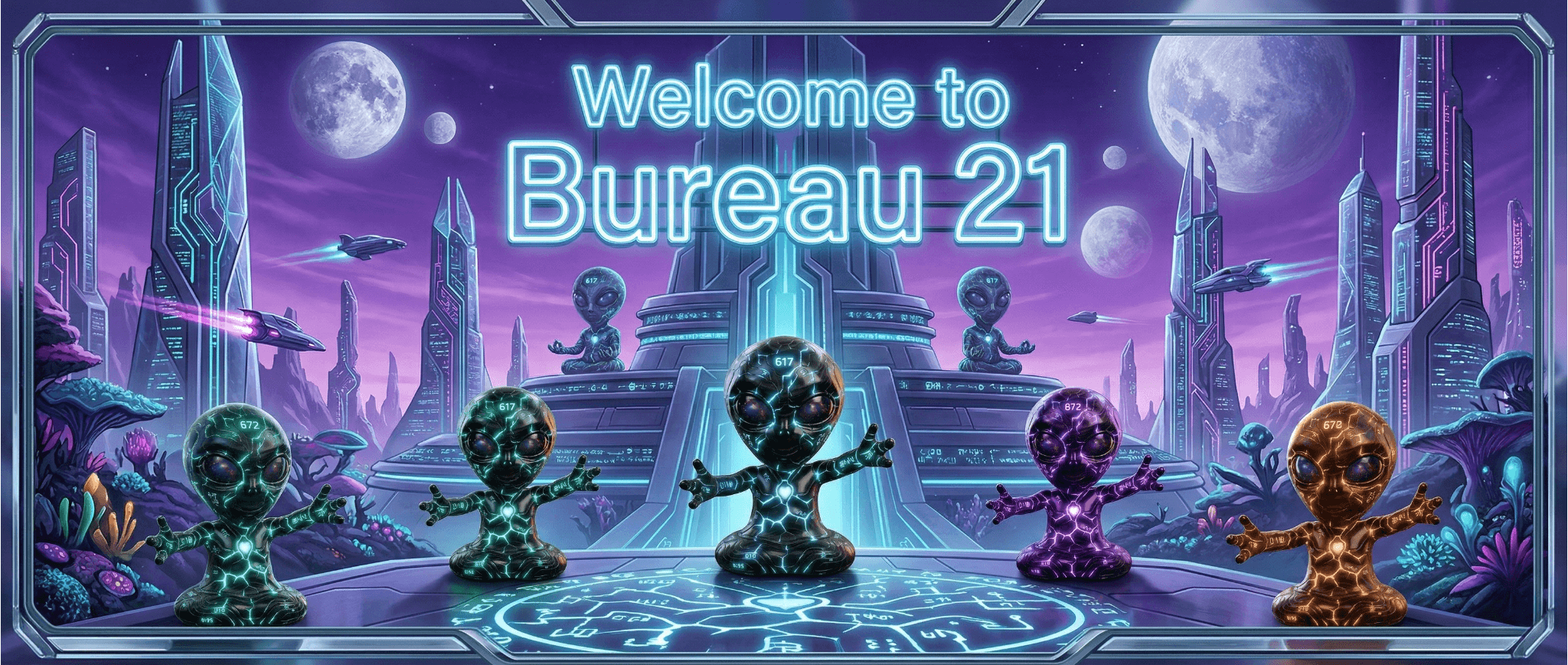 Bureau 21 landing background